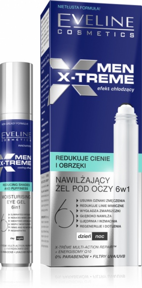 Eveline Cosmetics ROLL ON NAWILŻAJĄCY ŻEL POD OCZY MEN X-TREME