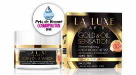 Nagroda dla La Luxe Paris w plebiscycie Cosmopolitan PRIX DE BEAUTÉ 2016 LIFESTYLE, Uroda - Krem do twarzy Gold&Oil Sensation 30+ La Luxe Paris otrzymał międzynarodowy tytuł PRIX DE BEAUTÉ 2016 magazynu Cosmopolitan, zwyciężając w kategorii popularne kosmetyki do pielęgnacji twarzy.