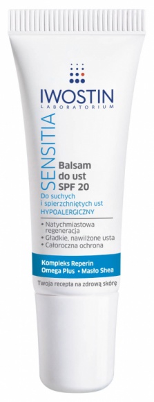 Balsam do ust SPF 20 Iwostin Sensitia – zdrowe i piękne usta przez cały rok