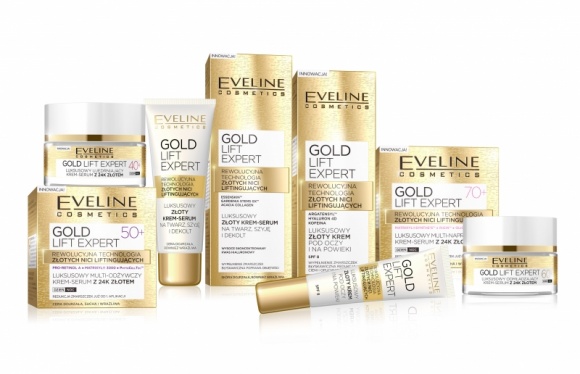 EVELINE COSMETICS NOWA SERIA KOSMETYKÓW GOLD LIFT EXPERT