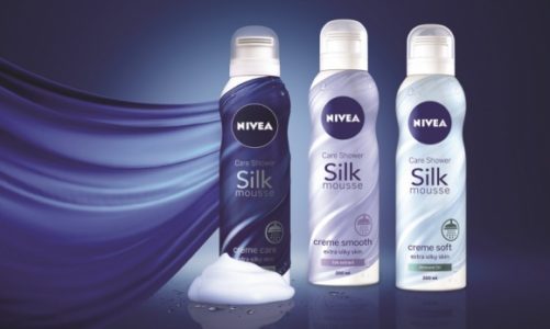 Innowacyjne Jedwabiste musy do mycia ciała pod prysznic NIVEA