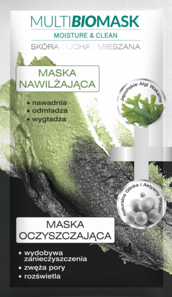 MOISTURE & CLEAN MASKA NAWILŻAJĄCA + MASKA OCZYSZCZAJĄCA LIFESTYLE, Uroda - Multi BioMask to specjalistyczne preparaty skoncentrowane na skutecznej, holistycznej pielęgnacji, skomponowane pod kierunkiem profesjonalistów w dopełniające się zestawy odpowiadające na szerokie spektrum potrzeb skóry.