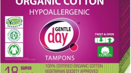 EKOLOGICZNE TAMPONY GENTLE DAY® LIFESTYLE, Uroda - Nowość! Certyfikowane tampony ekologiczne w 100% z bawełny organicznej